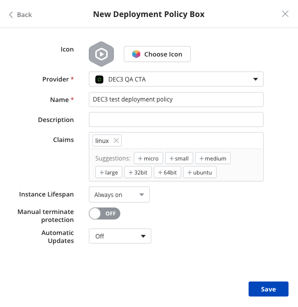 New Lumen DEC3 Policy Box