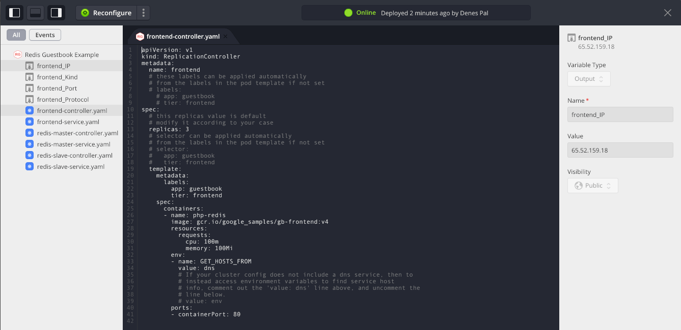 Lifecycle Editor of an Instance on Kubernetes