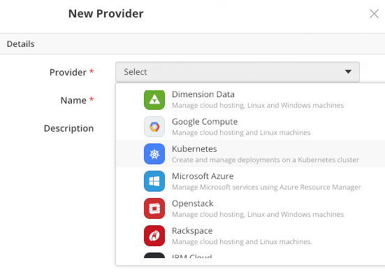 Creating a new Kubernetes Provider