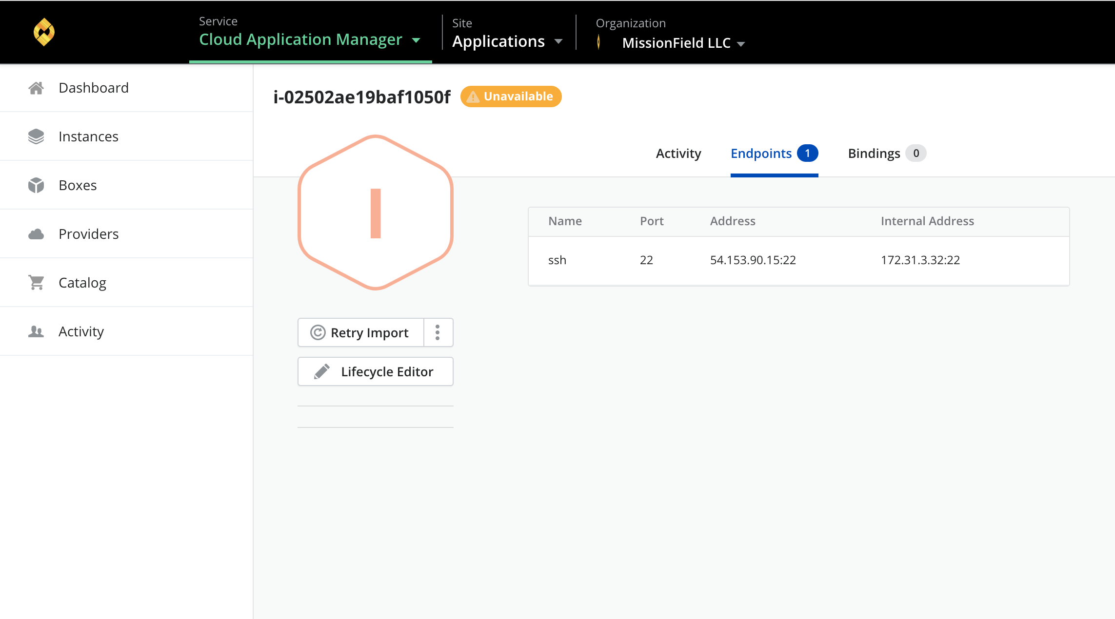 Endpoint address