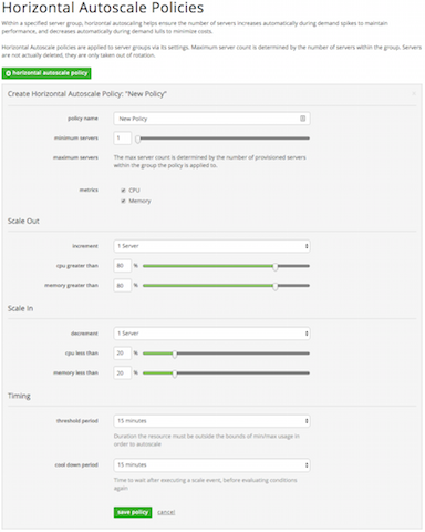 Autoscale Policy