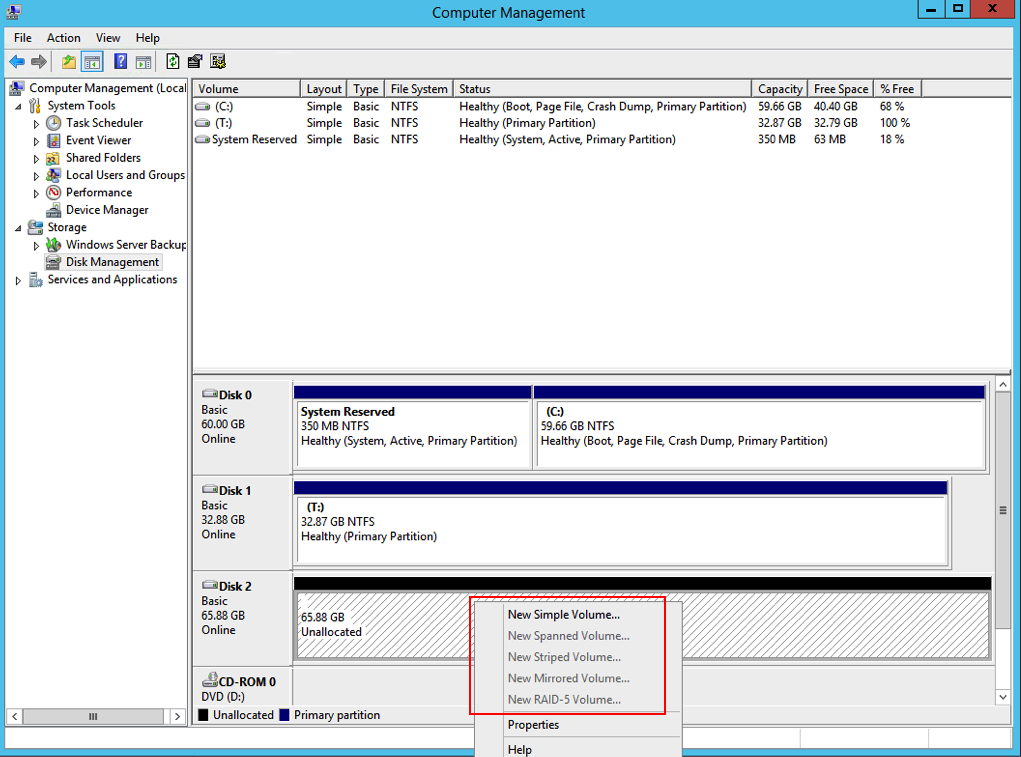 Difference between partition and raw disk