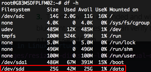 Resizing disks in Linux Virtual Machines